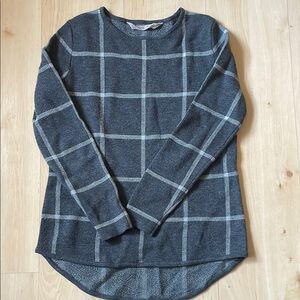 Athleta Charcoal Knit 100% Merino wool top